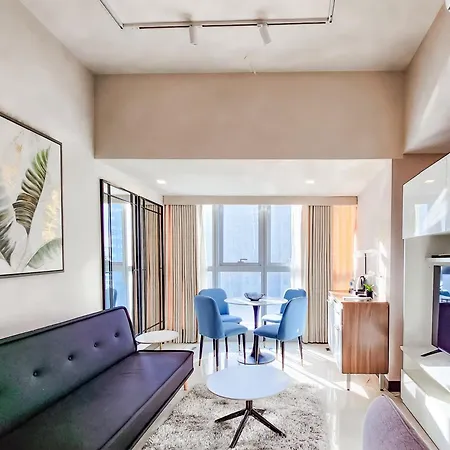 Luxestaysmnl Stylish Family 2Br Suite Poolgym 400Mbps Wifi Netflx Amazing City View